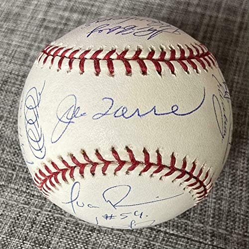 New York Yankees 2003 W.S. Tim potpisan autogragram OMLB bejzbol - Coa Jeter Torre - autogramirani bejzbol