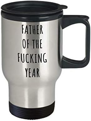 Hollywood & Twine otac jebene godine šolja Smiješni pokloni od nehrđajućeg čelika Izolirana putnička kafa