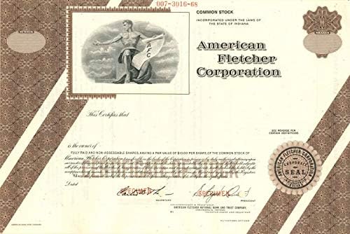 Američka Korporacija Fletcher - Certifikat Zaliha