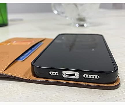 Luksuzna torbica za novčanik za iPhone 14 Pro Max 6,7 inča za žene muškarce, Premium kožna magnetna preklopna
