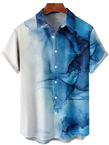 Zervoba muške štampane havajske košulje s kratkim rukavima majica na plaži za majice za majice MAN MENS