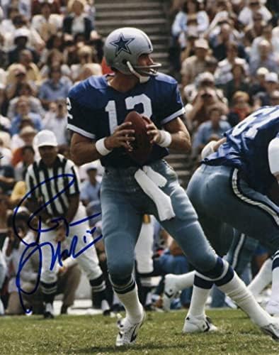 Roger Staubach potpisao je autogragram 11x14 fotografija - ikona Dallas Cowboys, fudbal hof - autogramirane