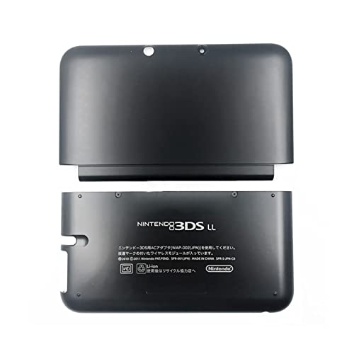 Novo za 3ds LL XL vrh & amp; dno kućišta Shell Black zamjena, za Nintendo 3dsxl 3dsll Handheld konzola, Japan izdanje vanjski A / E Prednja ploča kućišta stražnji poklopac 2 Kom Set rezervnih dijelova