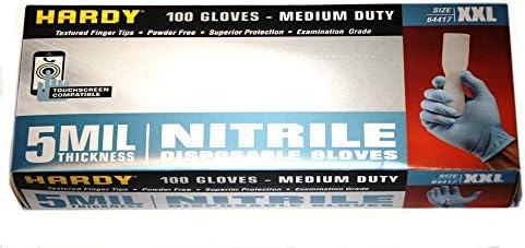 5mil nitrilne rukavice bez pudera 100 Pc XXLarge