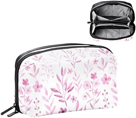 Kozmetička torba, preslatke prostrane torbe za šminkanje putne akvarelne ružičaste cvijeće toaletne torbe Organizator dodatne opreme na poklon