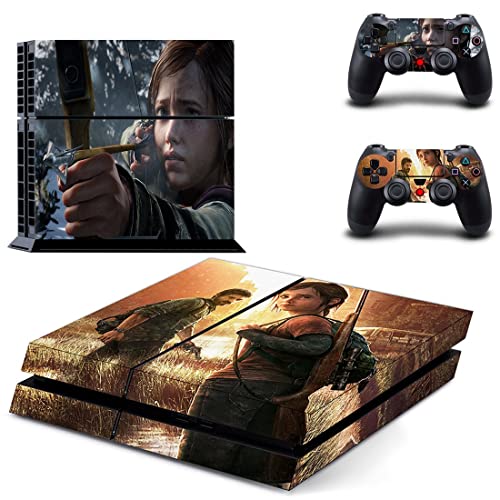 Igra poslednji Joel Ellie nas Tess Sarah PS4 ili PS5 naljepnica za kožu za PlayStation 4 ili 5 konzolu i 2 kontrolere Decal Vinyl V14137