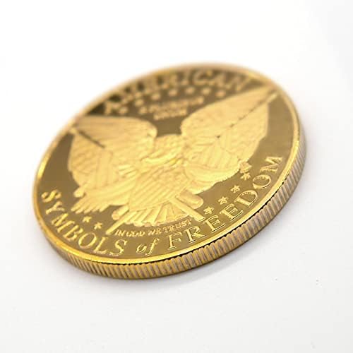 KANGHE 2021 Krup libeljenog komemorativnog novčića, Eagle Challenge novčić na leđima, kolekcionaru, zanatski ukrasi.