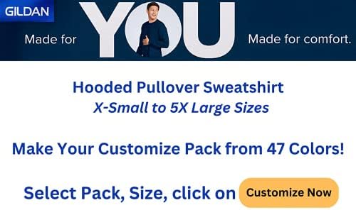 Uniseks dukserica od pulovera s kapuljačom za odrasle Gildan, 1i2i4i6 Multipack dukserica-napravite vlastiti