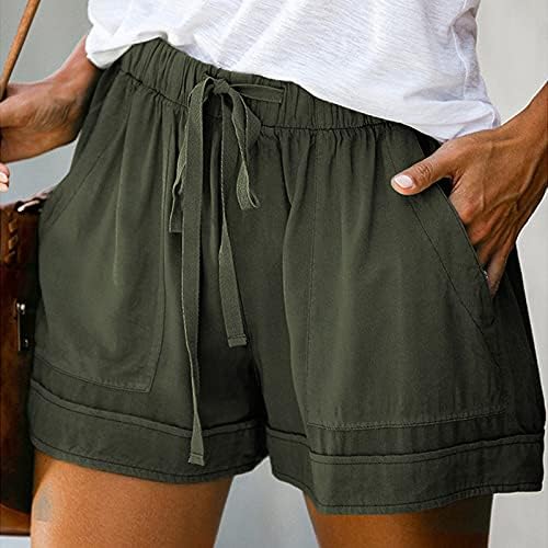 Yangyy Womens Comfy kratke hlače Ležerne prilike labave kratke hlače sa džepom zelene hlače
