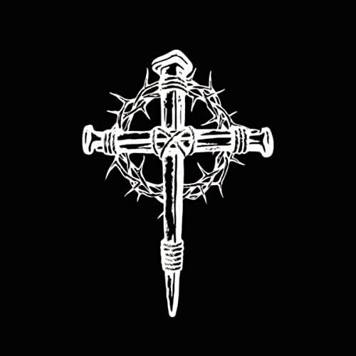 Cross Christian Religion Simbol naljepnica - Die Cut Vinil naljepnica za prozore, automobile, kamione, kutije za alate, prijenosna računala