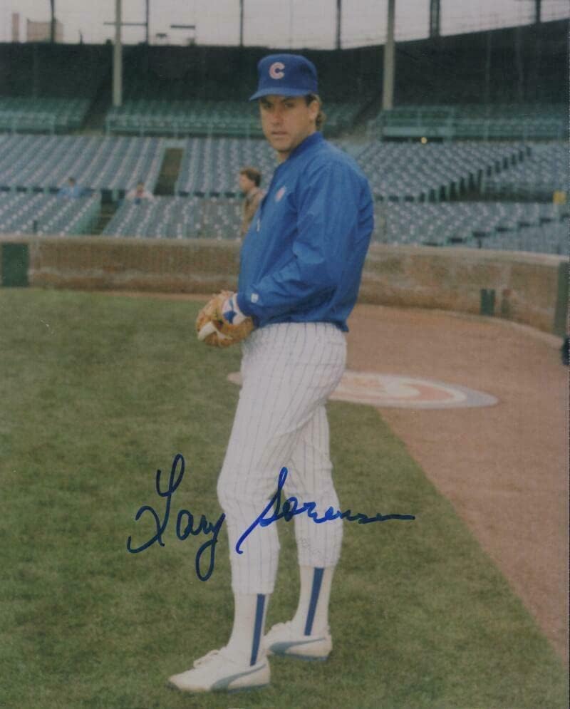 Laryrensen Chicago Cubs potpisali su autogramirani 8x10 fotografija W / COA - autogramirane MLB fotografije