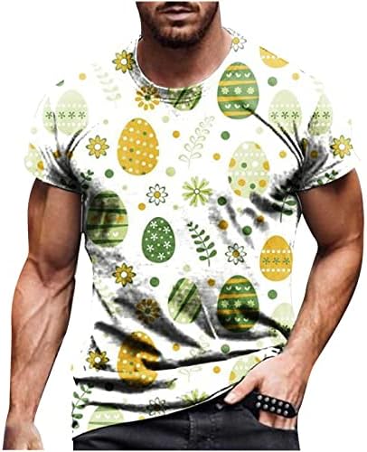 Uskršnja majica za muškarce Crewneck Comfy Tees TOP modna grafička majica Casual Bluzes Holiday Havajska