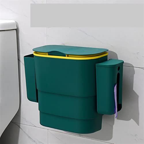 Allmro Mali smeće Može kuhinja kanti za smeće montirana na zid s poklopcem WC-u dnevni boravak Papir za papir Kuhinjski otpad Skladište kućište