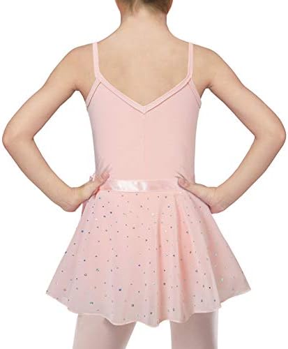 Allifly baletni leotardi za djevojke plesna haljina sa sjajnim suknji za usmjerene suknje od balerine od 3-9 godina