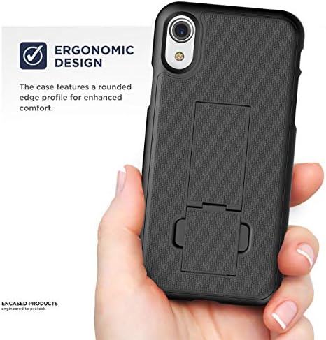 Encased iPhone XR Clip Clean Case Duraclip Series Grip Cover W / Rotirajuća futrola