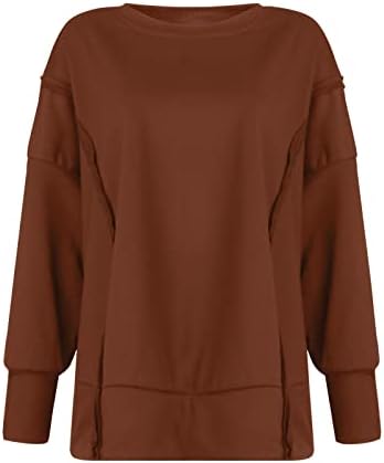NOKMOPO Radni džemperi za žene Ležerne prilike modne dugih rukava sa zatvaračem Zipper džepna dukserica Top pleteni pulover vrh