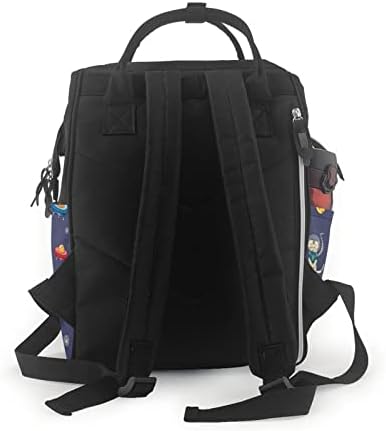 Allgobee ruksaci za promjenu pelena za mamu vanjskim prostorom-kitty-cat-ufo putničke torbe za knjige za knjige Back Pack