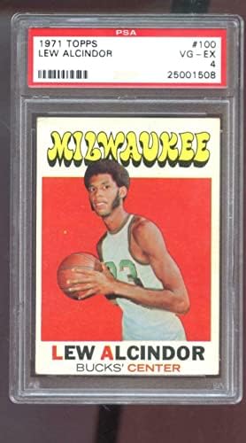 1971 TOPPS # 100 LEW Alcindor Kareem Abdul-Jabbar PSA 4 Ocjenjina košarkaška kartica - nepotpisane košarkaške kartice