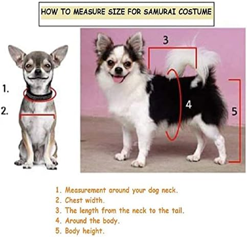 Napravljene crne / plave oklop japanske stile ručno rađene pseće kostime Samurai oklop za pseći modni kozbi