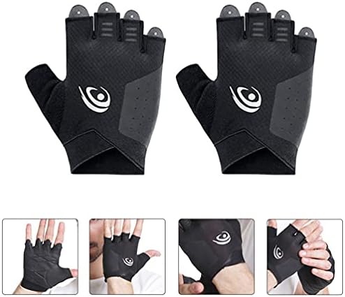 Doitool rukavice bez prstiju rukavice za jahanje 1 par rukavice za dizanje tegova rukavice za zaštitu dlanova