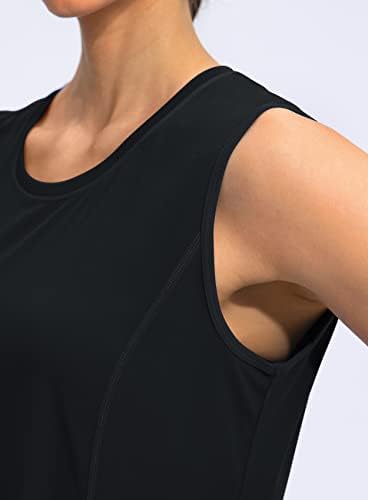 YYV ženske konzerve za vježbanje Lagane majice bez rukava za žene labave vrhove za atletski trčanje tenis