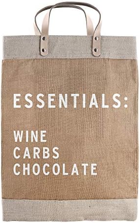 Santa Barbara dizajn Studio Wine Carb Choclate Essentials Farmers Market Tote, Boho torba za višekratnu