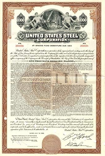 United States Steel Corporation-Obveznica Od 1.000 Dolara