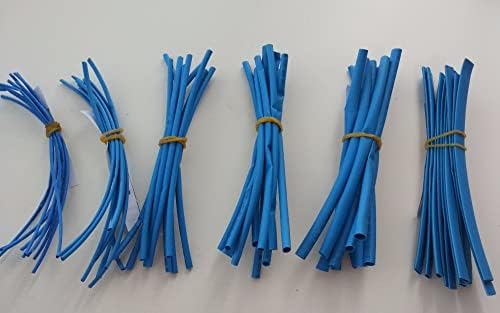 60pcs 6 Wire Wrap Asortiment Set TOPLE SHRINKABLE STREN CUSEVES BLUE