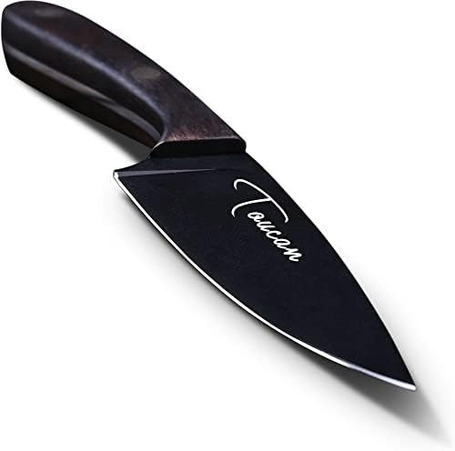 Crni nož za čišćenje - profesionalni kuhinjski nož za voće i povrće – crni oksidirani vrhunski nož za voće