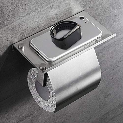 Držač toaletnog papira s telefonom sa policama od nehrđajućeg čelika zid montirana kupaonica protiv hrđe,
