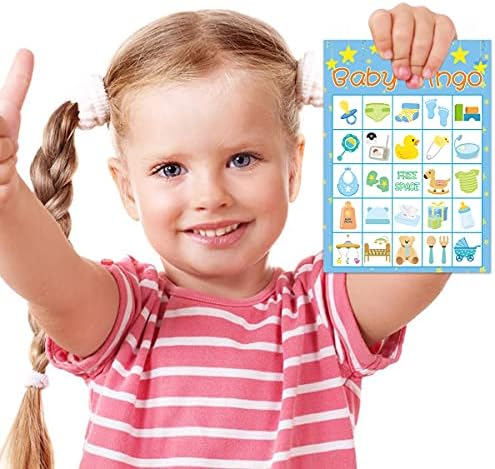Fancy LAND Boy Baby Shower Bingo igra - potrepštine za zabavu za goste 24