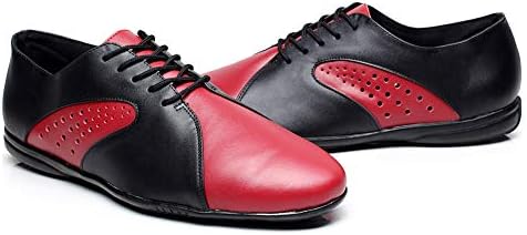 Hroyl muške standardne latino / jazz plesne cipele kožna čipka za čipku W-701