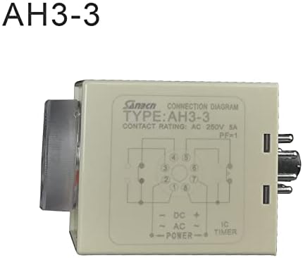 HIFASI 1 kom 24V-240VAC/DC univerzalni AH3-3 vremenski relej 220V nova funkcija isključeno vrijeme odgode
