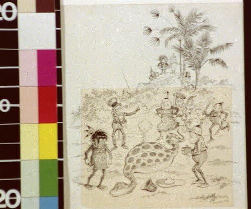 HistoricalFindings fotografija: Brownies on Palawan, Palmer Cox, 1904?, Kamera, Zmije, Filipini, Vile