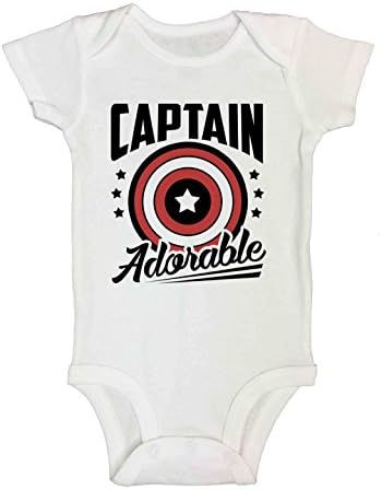 Slatki super heroj Neworn Bodysuit kapetan Predivan - Little Royaltee Trendy Kidshirts
