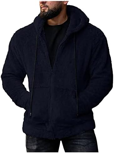 ADSDQ muški kaputi i jakne, modni kaputi s dugim rukavima MENS PLUS size zima zatvoreni vrat ugrađeni s