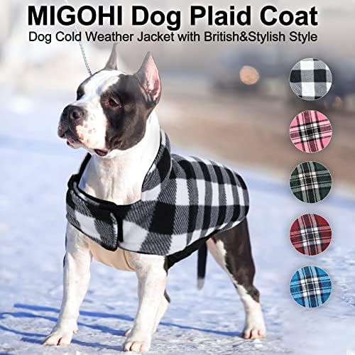 Migohi jakne za pse za zimski proverski reverzibilni kaput za pse za hladno vrijeme Britanski stil plašten