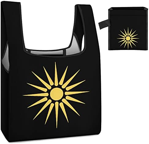 Zastava Makedonije i Grčke torbe za namirnice za višekratnu upotrebu sklopive torbe za kupovinu za teške