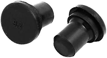 X-DREE 10pcs 9.2 mm Dia EPDM gumena zaptivka rupa umetak čep Crna za kablovsku žlezdu (10pcs 9.2 mm Dia