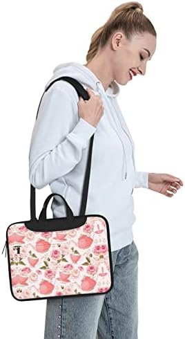 Pink TAPOT prijenosna torba za laptop ramena / radna računalna torba s gornjom ručkom