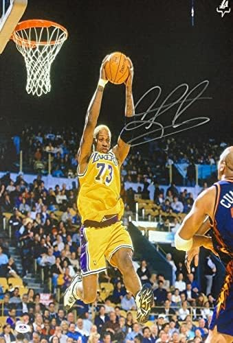 Dennis Rodman potpisao je 16x20 fotografija * Lakers * PSA AI83847 - AUTOGREM NBA Photos