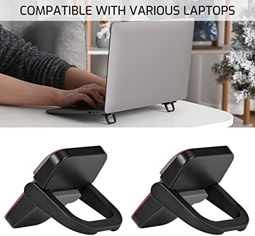 Tofun 1 par sklopivi laptop legura za laptop, samoljepljiva nevidljiva stola tastatura tastatura, mini metalni