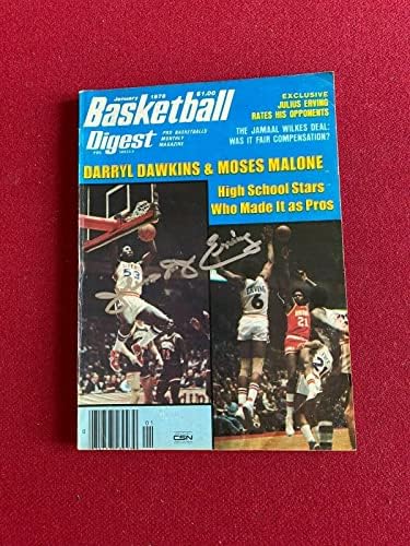 1978, Julius Erving, autogramirani časopis Košarkaški digest - autogramirani NBA časopisi