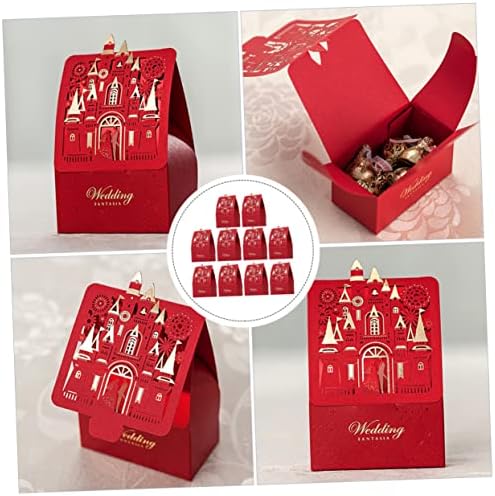 Abaodam 10pcs pakiranje kutija za dvorac godišnjica za bebe CANDY sa rođendanskim poklonima Skladište čokolade