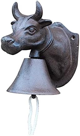 Zidno zvono od livenog gvožđa - ukrasno ručno zvono - ručno treseni zidni viseći na vratima - unutarnji