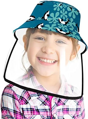 Zaštitni šešir za odrasle sa štitom za lice, ribarski šešir protiv sunčeve kape, delfinski morski životinje