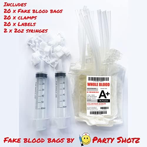 Juice Bag Party Drink blood Bags Halloween tematska torba vampir zombi medicinska sestra kostim rekviziti