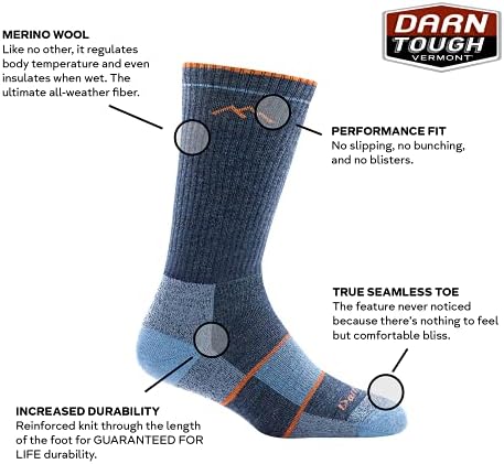 Prokleto tvrd (stil 1908 ženski planinar / Trek čarapa-šljiva Heather, velika