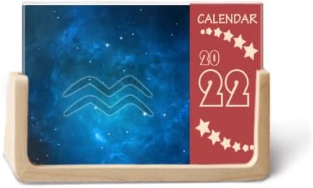 Zvjezdana noć Aquarius Zodijac Constellation 2022 Desk kalendara 12 mjeseci