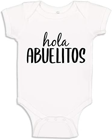 Hola Abuelitos Custom Španjolski košulja za trudnoću Baby BodySuit majica